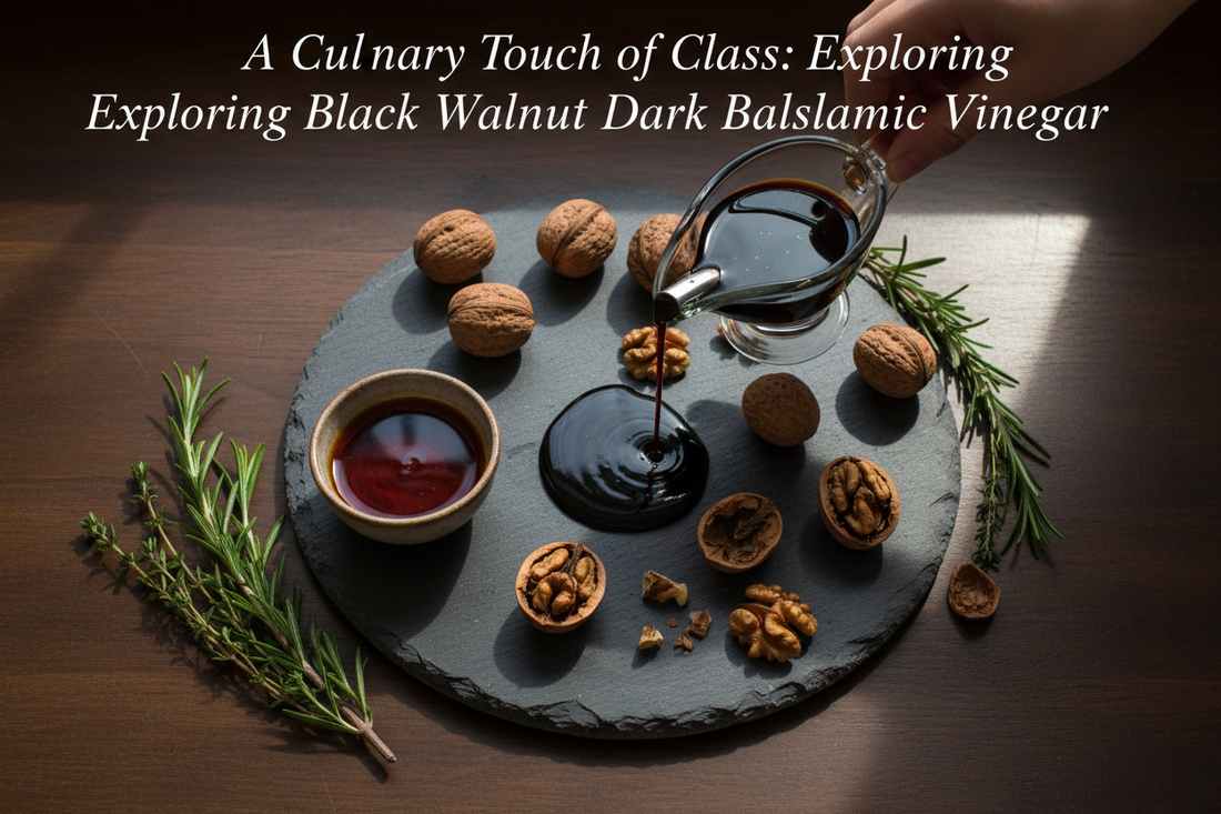 A Culinary Touch of Class Exploring Black Walnut Dark Balsamic Vinegar