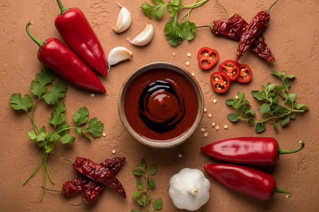 Exploring the Unique Fusion of Red Hatch Chile and Balsamic in Hot Sauce Tubac Gourmet Foods