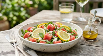 Watermelon Salad Recipe: Easy Summer Aged White Traditional Balsamic Version - Tubac Gourmet Foods