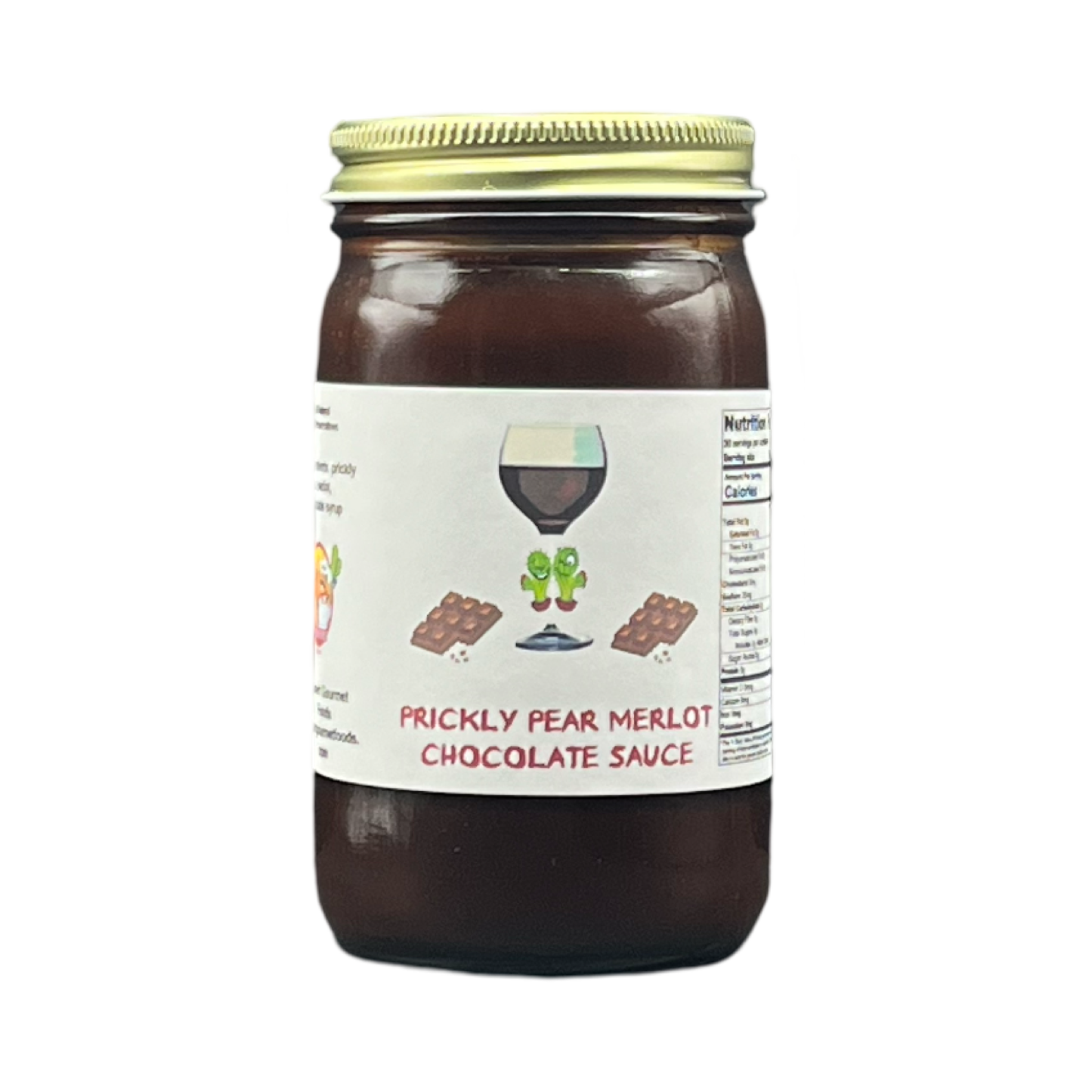 Prickly Pear Merlot Dark Chocolate Sauce 8oz.