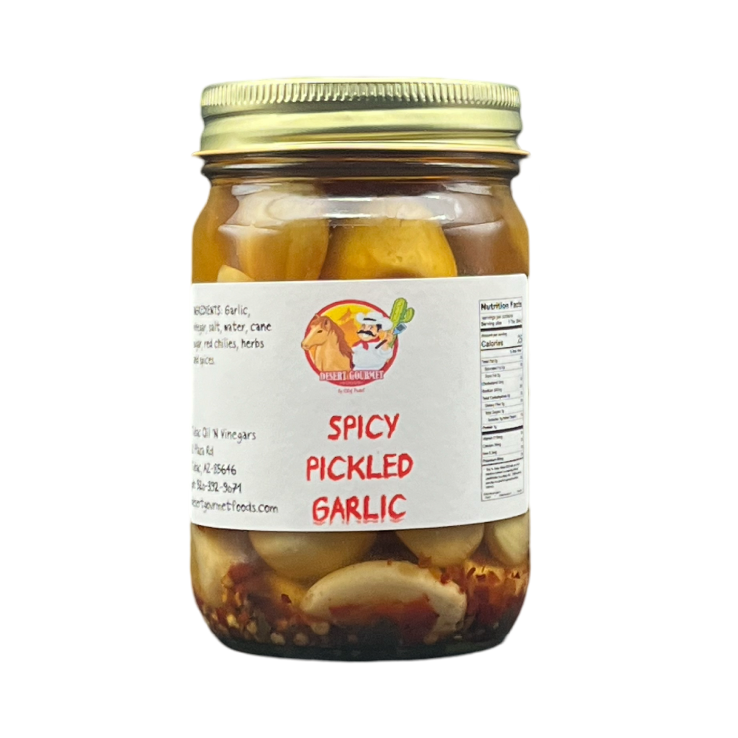 Spicy Pickled Garlic 12oz.