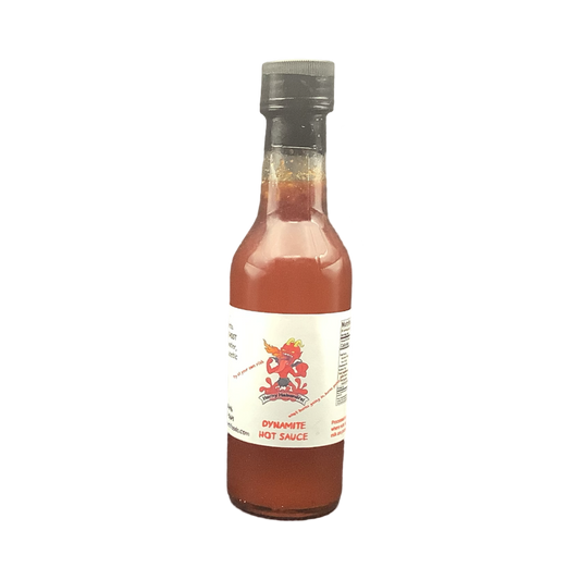 Dynamite Balsamic Hot Sauce, A Blend of Pepper Mash, Scorpion – Ghost Pepper – Habanero.