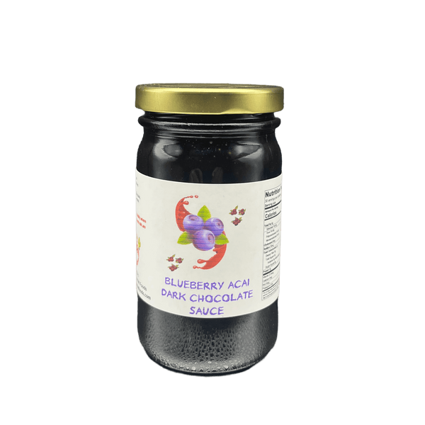 Blueberry Acai berry Dark Chocolate Sauce 8oz. - Tubac Gourmet Foods