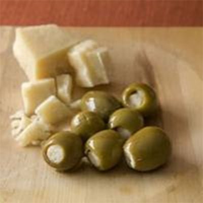 Drunker Parmesan Romano Stuffed Olives. 16 oz Bottles. - Tubac Gourmet Foods