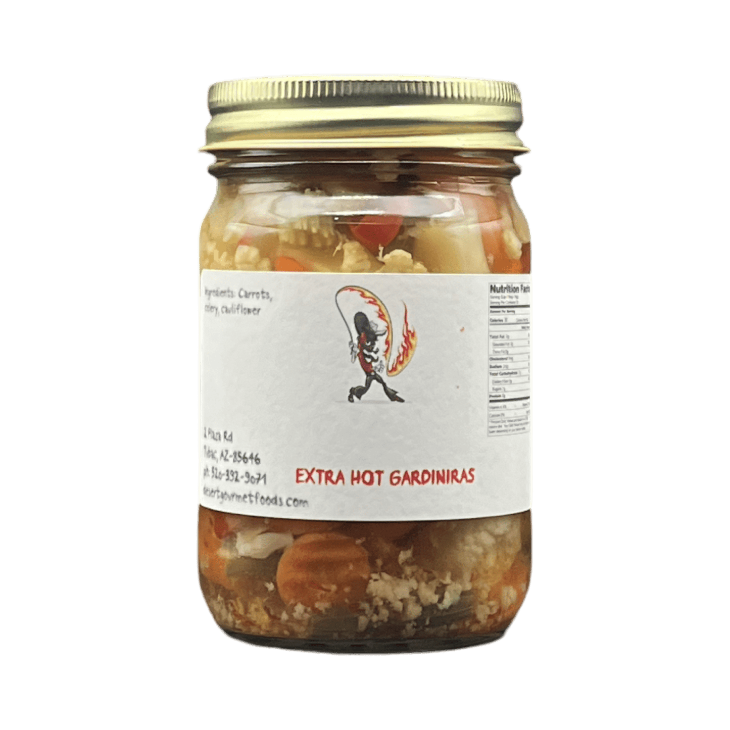 Extra Hot Gardinaras 12oz. - Tubac Gourmet Foods