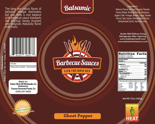 Ghost Pepper Balsamic BBQ Sauce, 12oz. - Tubac Gourmet Foods