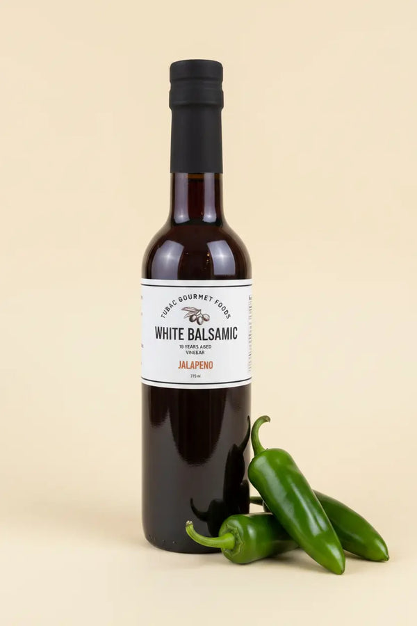 Jalapeno Aged White Balsamic Vinegar 375ml - Tubac Gourmet Foods