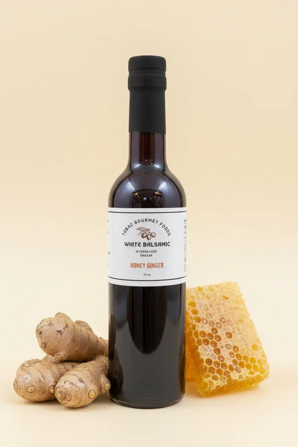 Honey Ginger White Balsamic Vinegar 375ml - Tubac Gourmet Foods