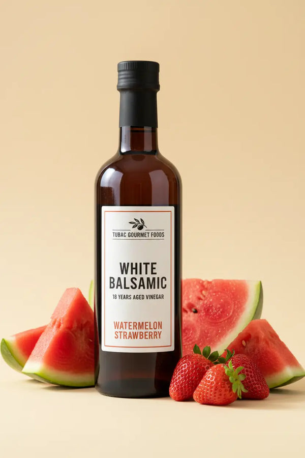 Watermelon Strawberry White Balsamic Vinegar 375ml - Tubac Gourmet Foods