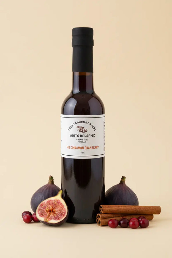 Fig Cinnamon Cranberry White Balsamic Vinegar 375ml - Tubac Gourmet Foods