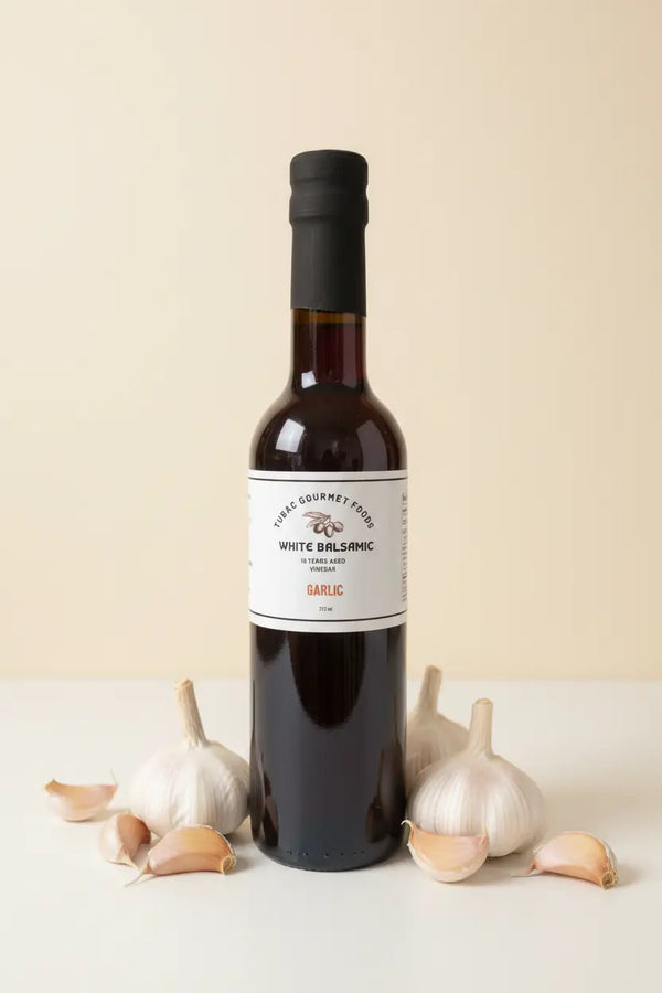 Garlic White Balsamic Vinegar 375ml - Tubac Gourmet Foods