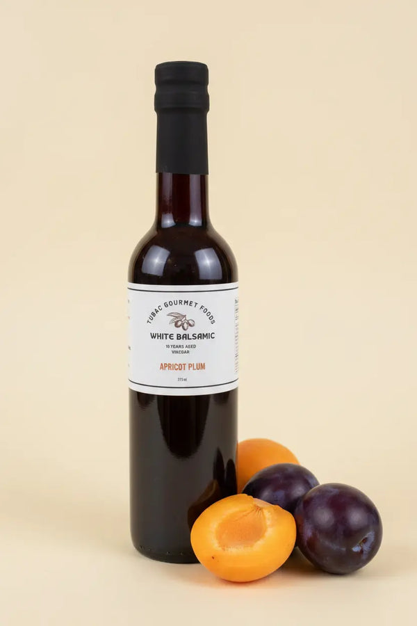 Apricot Plum White Balsamic Vinegar 375ml - Tubac Gourmet Foods