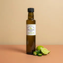 Jalapeno Lime Aged White Balsamic Vinegar 250ml bottle on warm terracotta surface