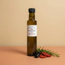 Mediterranean White Balsamic Vinegar 250ml bottle on warm terracotta surface