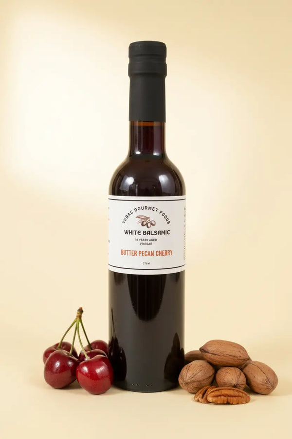 Butter Pecan Cherry White Balsamic Vinegar 375ml - Tubac Gourmet Foods