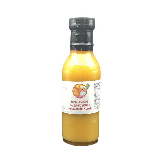 Peach Mango Balsamic Honey Mustard Dressing 12 oz. - Tubac Gourmet Foods