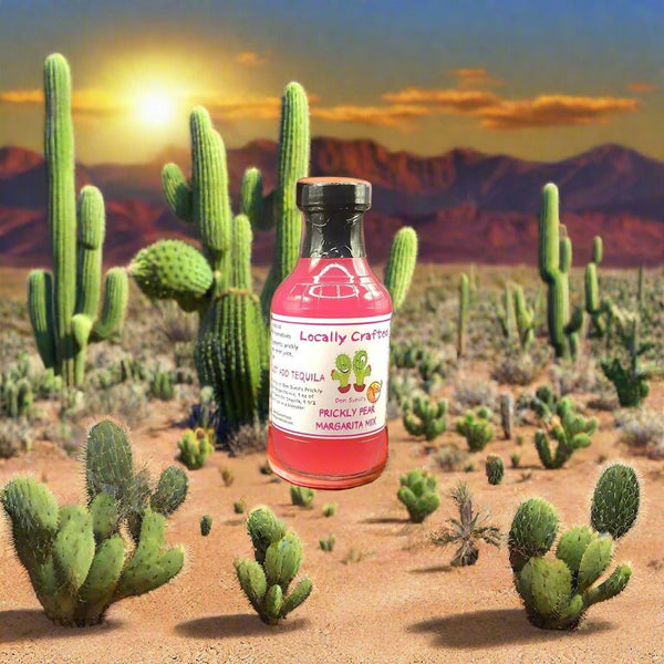 Prickly pear margarita mixer 16oz Bottle - Tubac Gourmet Foods