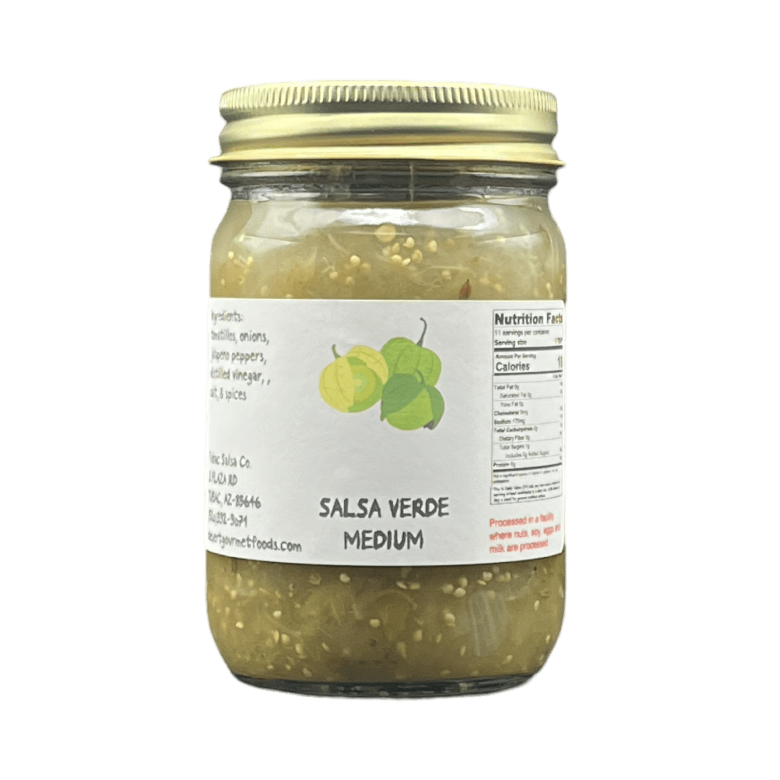 Salsa Verde Medium 12oz. - Tubac Gourmet Foods