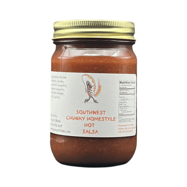 Southwest Chunky Homestyle Salsa hot 12oz. - Tubac Gourmet Foods